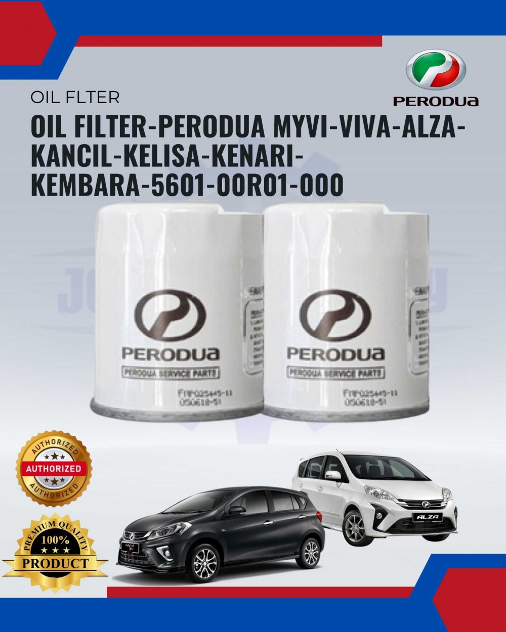 PERODUA Oil Filter Perodua Myvi. Viva. Alza. Kancil. Kelisa. Kenari